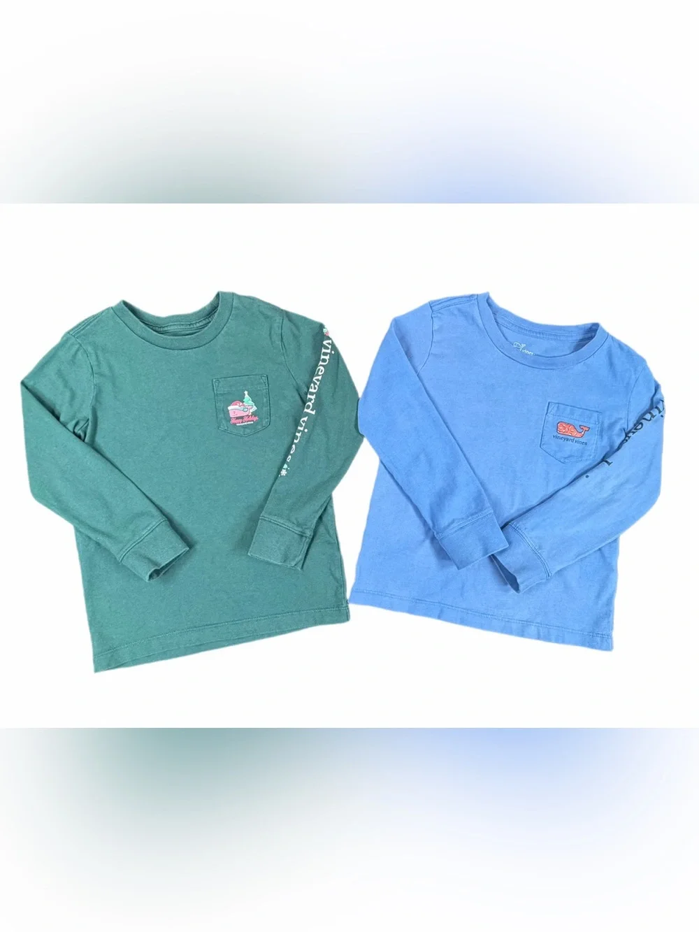 VINEYARD VINES Boys Long Sleeve Pocket Tee Bundle - 4